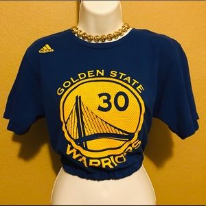 Women’s Adidas Golden State Crop Top  T-Shirt XL
